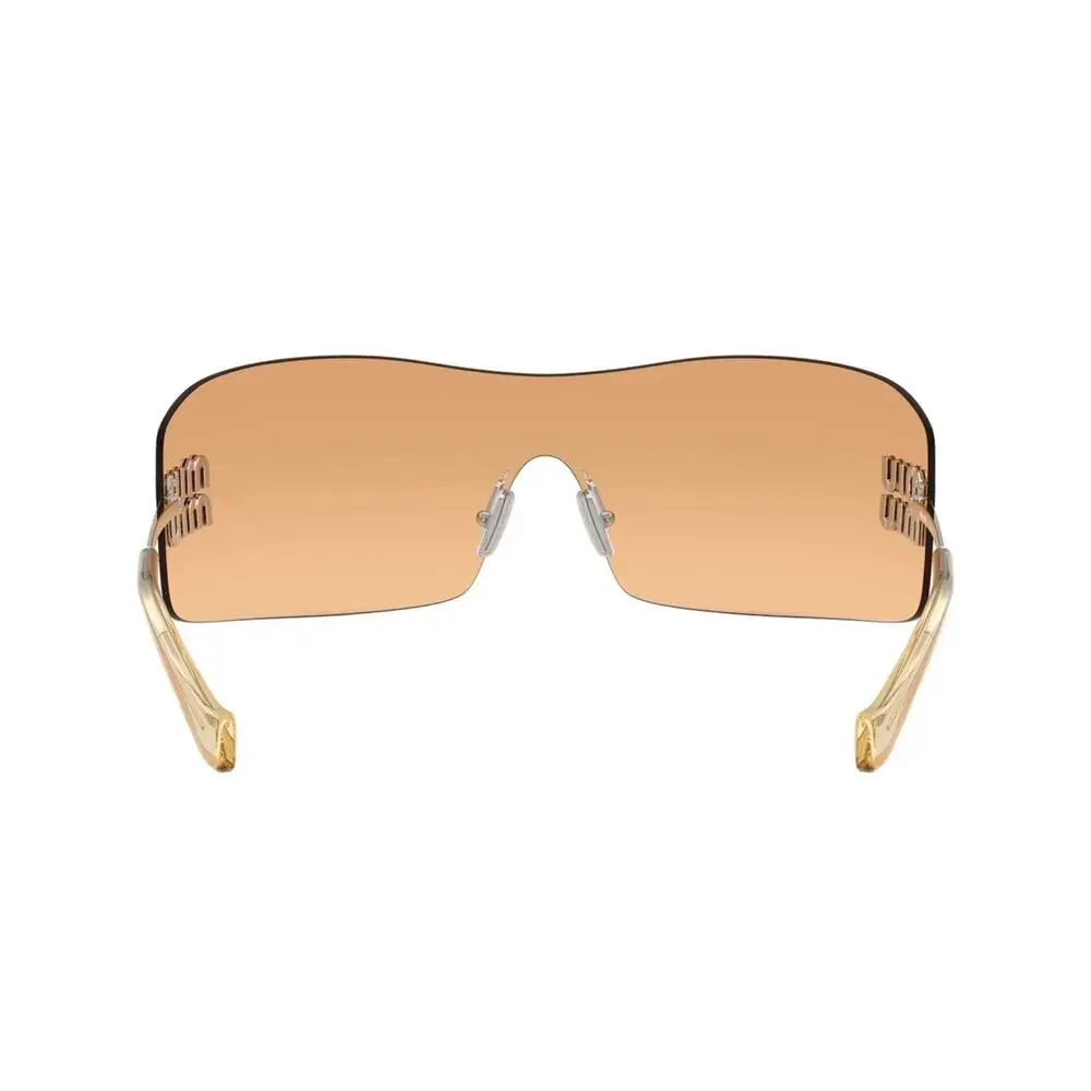 NEW!!! Miu Miu MUB53S 1BC80Y Orange Mirror Sunglasses Authentic